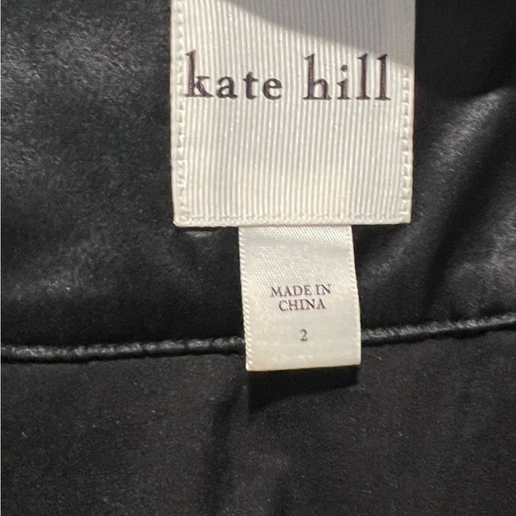 Kate Hill 100% Silk Size 2 Black & White skirt - Picture 3 of 4